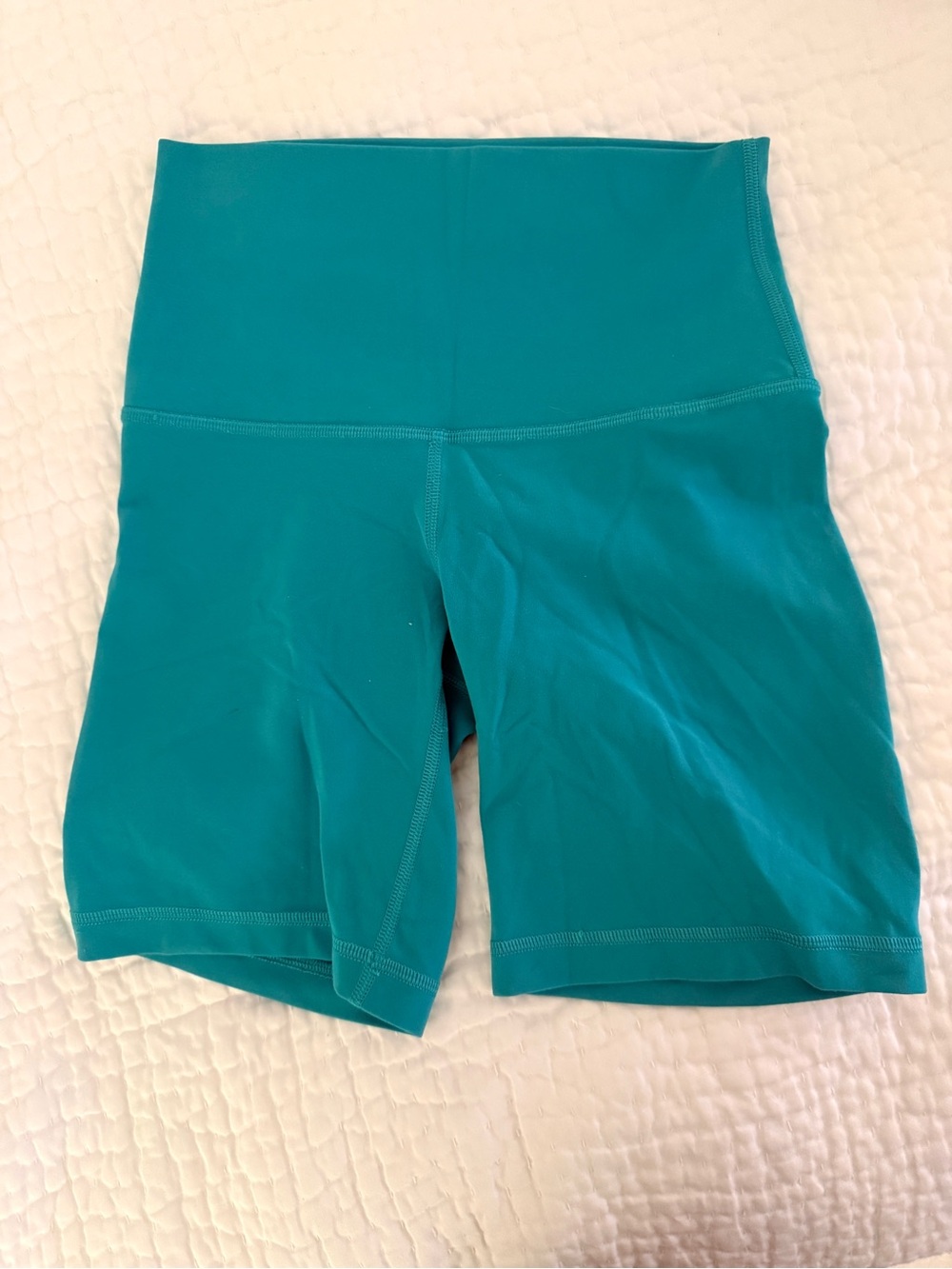 TNA Teal Butter Cheeky Infinite High Rise Shorts 7" sz XS